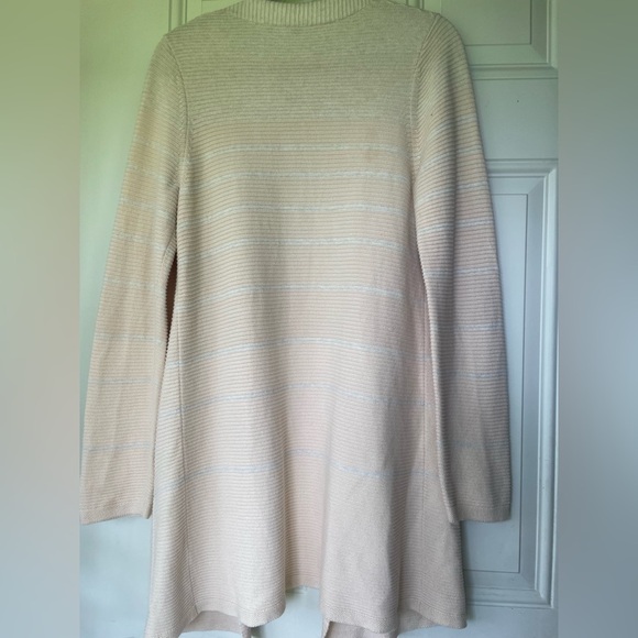 Margaret O’Leary organic cotton striped open long cardigan - Picture 2 of 5